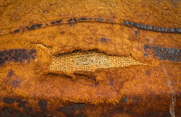 Dark Antique Old Leather Background. Great texture details — Stock Photo, Image