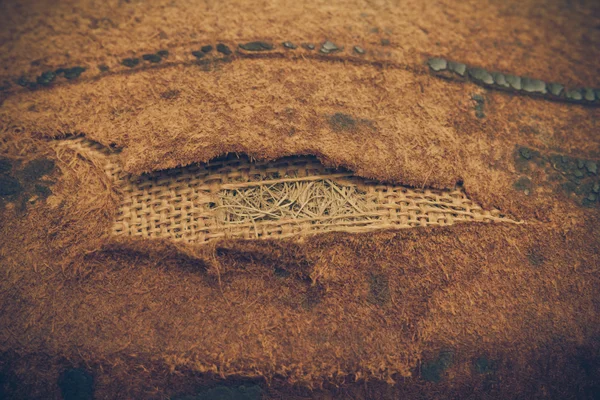 Fondo de cuero antiguo oscuro. Grandes detalles de textura —  Fotos de Stock