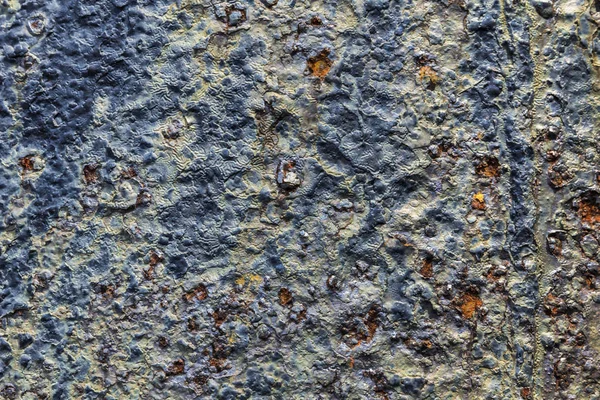 Rust de la superficie de la pared y grietas viejas de la pintura como fondo — Foto de Stock
