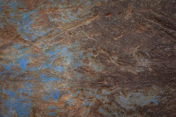 Rust superficial de la pared y grietas viejas de la pintura — Foto de Stock