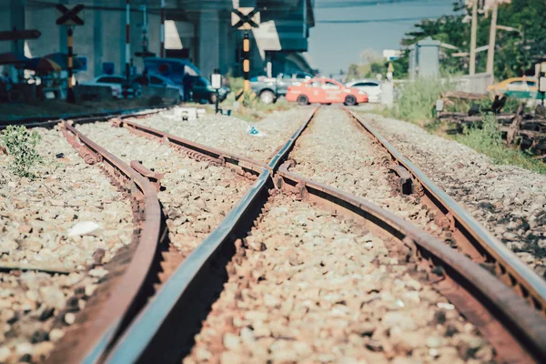 Las vías del ferrocarril —  Fotos de Stock