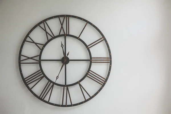 Old Clock made of wrought iron wall — Stock Photo, Image