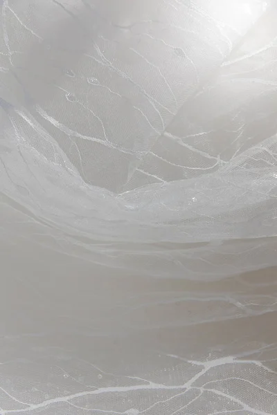 Детали свадебного платья и красивая вышивка weddi — стоковое фото
