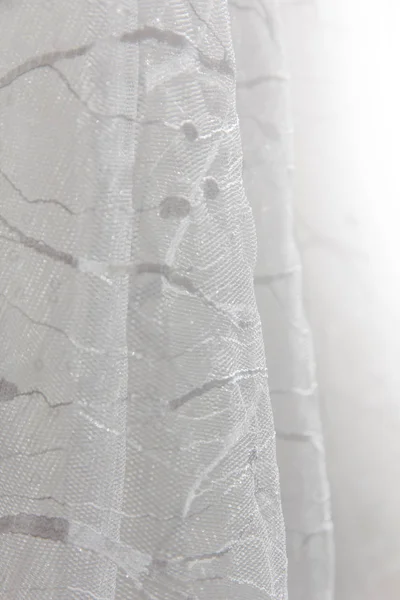 Dettagli del tessuto abito da sposa e bei ricami weddi — Foto Stock
