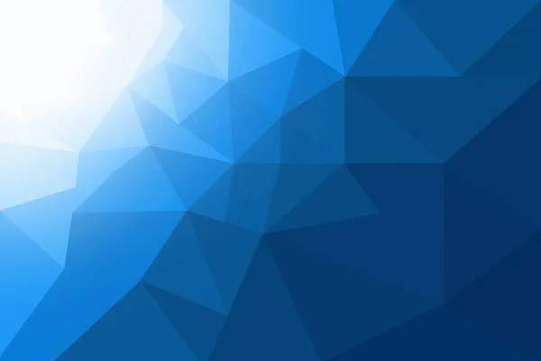 Blauwe Achtergrond Abstract Polygonaal Low Poly Driehoekig Modern Geometrisch Stijl — Stockfoto