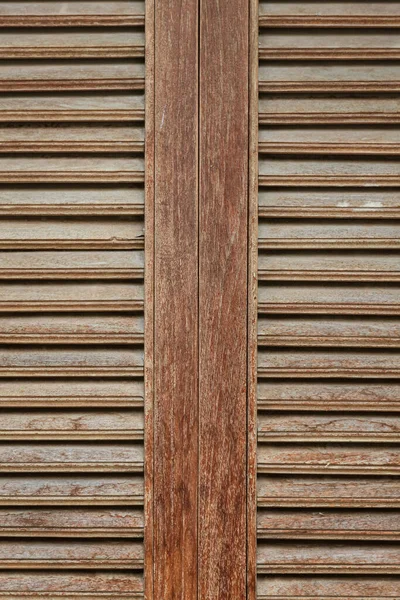 Eski Model Kahverengi Ahşap Hoparlör Penceresi Dekorasyonunda Kullanılan Bir Malzemedir — Stok fotoğraf