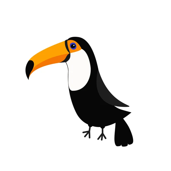 Toucan ToCo grote gele snavel. — Stockvector