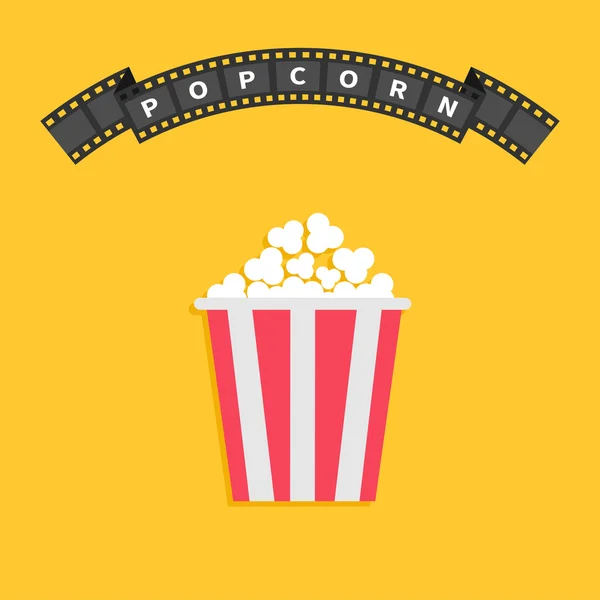 Film strip and popcorn — Stock Vector