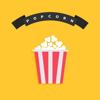 film strip and popcorn
