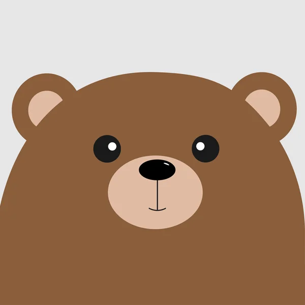 Nagy fej grizzly medve — Stock Vector