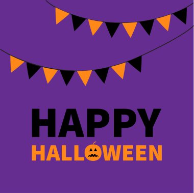 Mutlu Cadılar Bayramı yazı metin afiş 