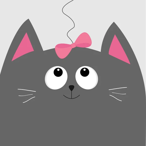 Mignon chat gris — Image vectorielle