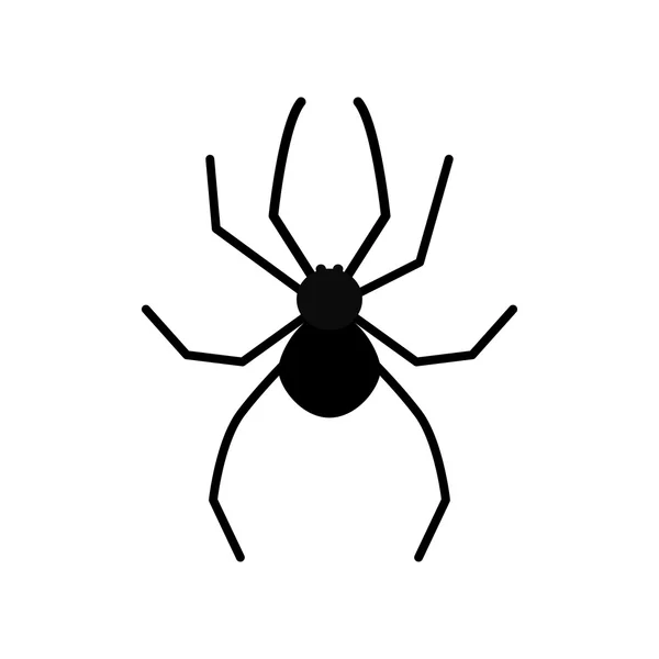 Cartoon-schwarze Spinne — Stockvektor