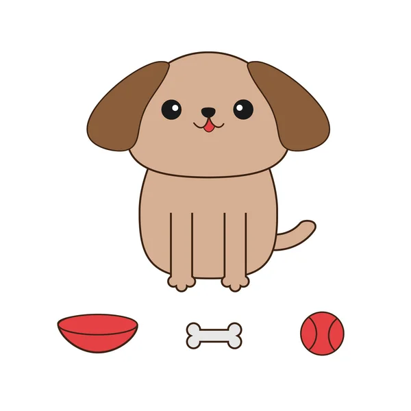 西施的小狗 — 图库矢量图片