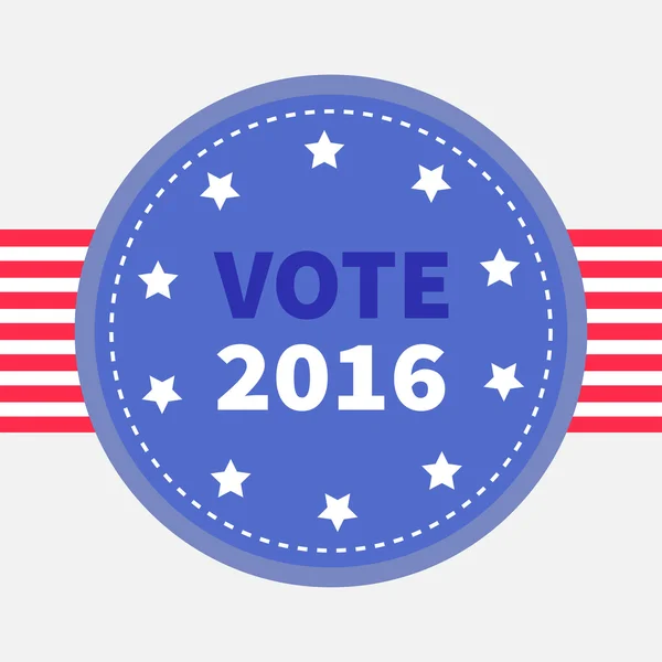 Badge de vote bleu — Image vectorielle