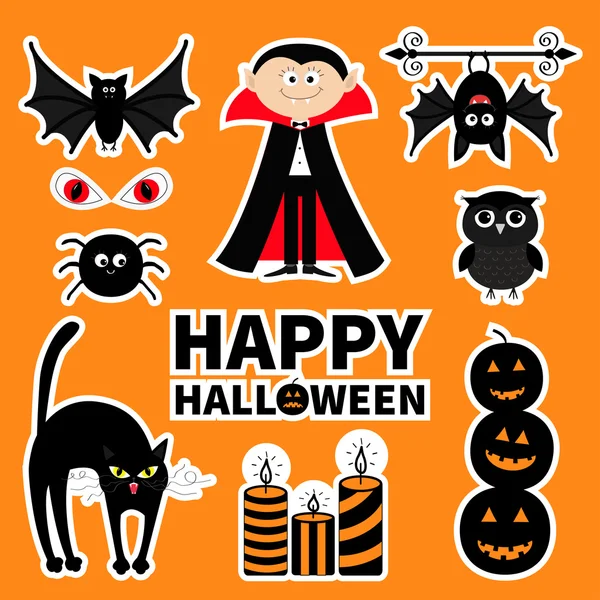 Feliz Halloween set — Archivo Imágenes Vectoriales