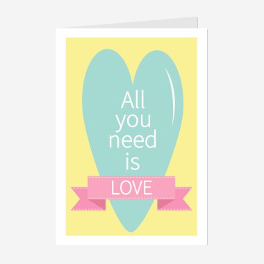 İhtiyacın olan tek şey aşk. 