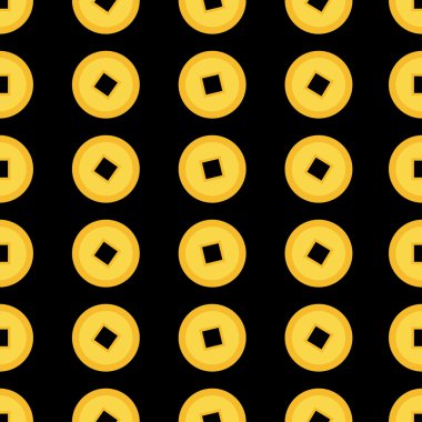 Çin altın paraları desen 