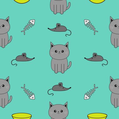 gri çizgi film kedi 