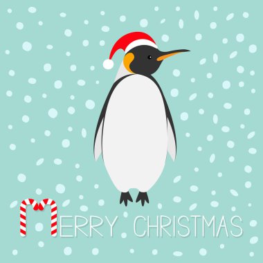 Noel Baba şapkası Kral penguen