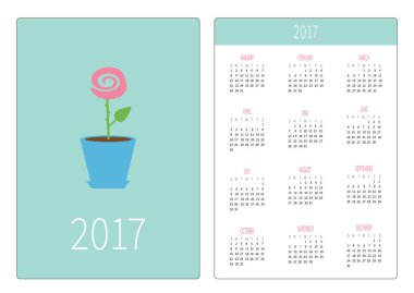 tencerede Rose ile takvim