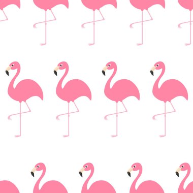 egzotik tropik flamingolar desenle