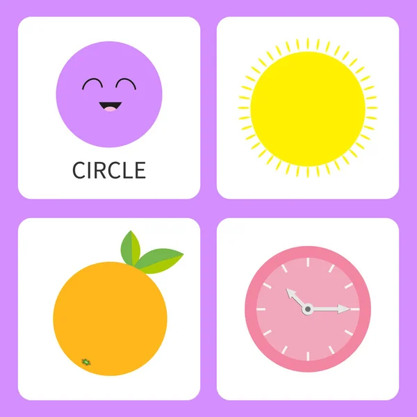 Forme de cercle d'apprentissage — Image vectorielle