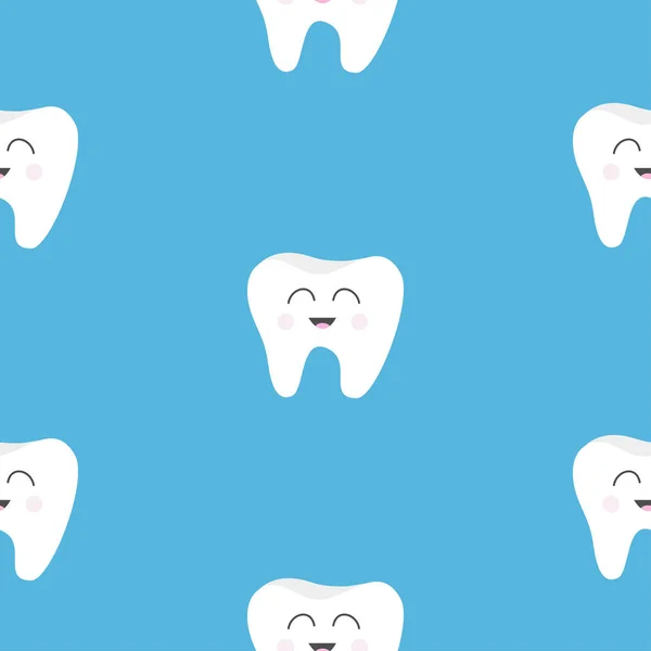 歯とのシームレスなパターン — ストックベクタ