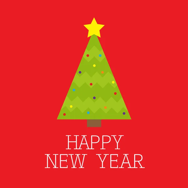 Sapin arbre de Noël — Image vectorielle