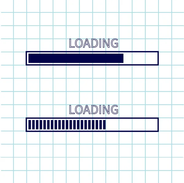 Loading progress status bars — Stock Vector