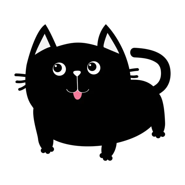 Black cat icon — Stock Vector