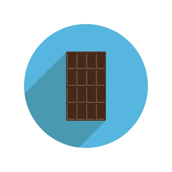 Runde dunkle Schokolade — Stockvektor
