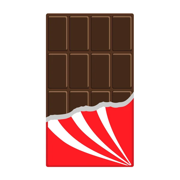 Icono de barra de chocolate. — Vector de stock