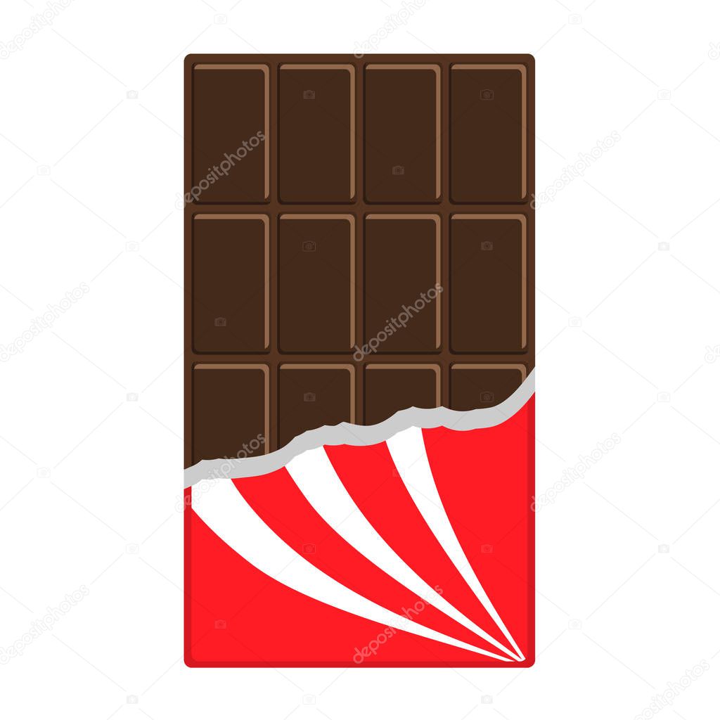 Chocolate bar icon.  