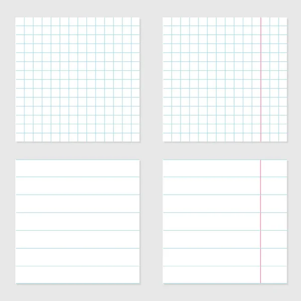 Notebook paper texture — Stock Vector