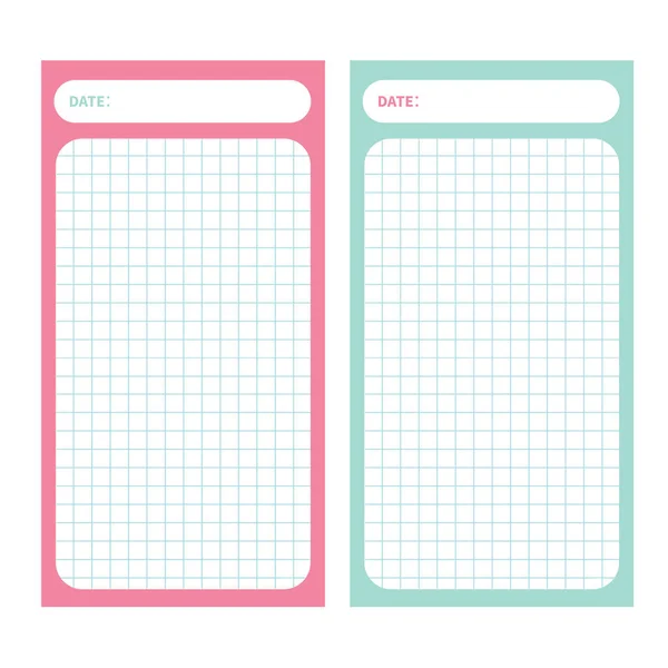 Squared blank sheet of copybook — Stock Vector