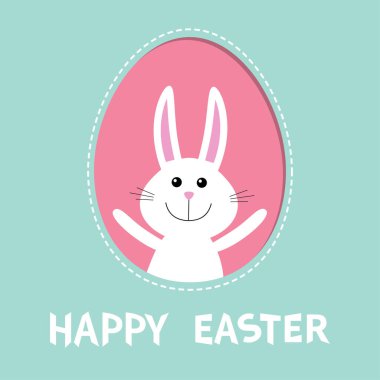 boyalı yumurta içinde tavşan tavşan 