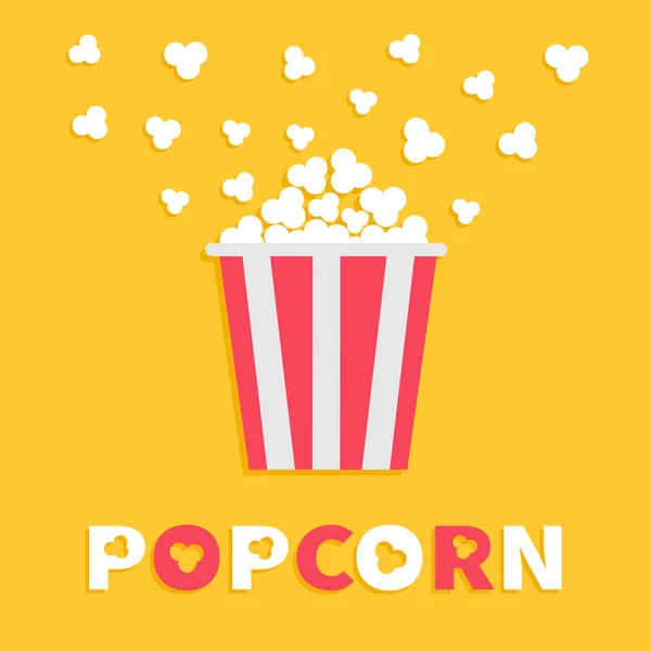 Popcorn popping box package — Stock Vector