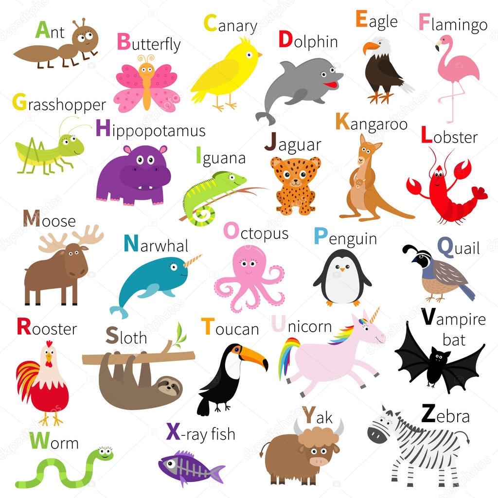 Alphabet Letters With Animals