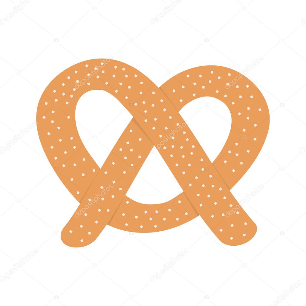 Soft pretzel icon.