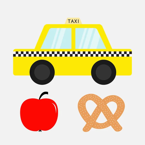 タクシーの車のキャブのアイコン — ストックベクタ
