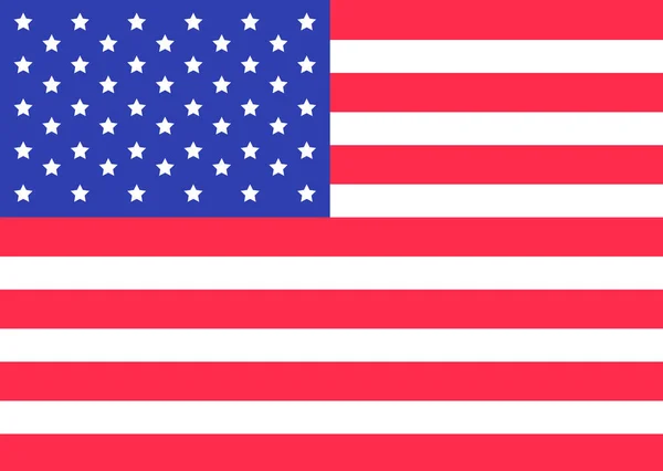 Estados Unidos de América bandera — Vector de stock