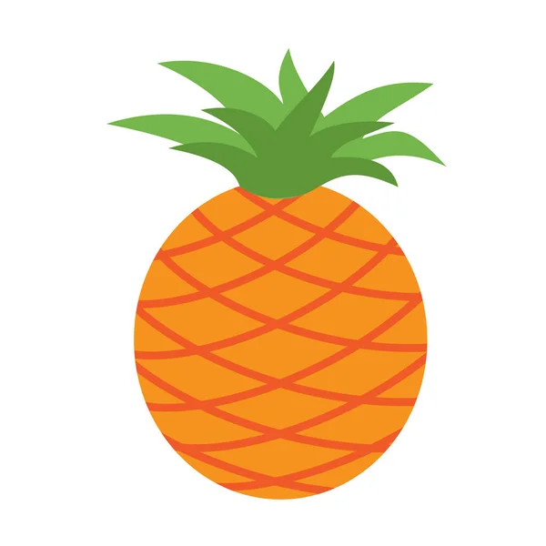 Grande icône d'ananas frais — Image vectorielle
