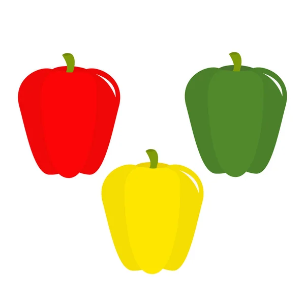 Σύνολο πιπεριές (γλυκές) — Διανυσματικό Αρχείο