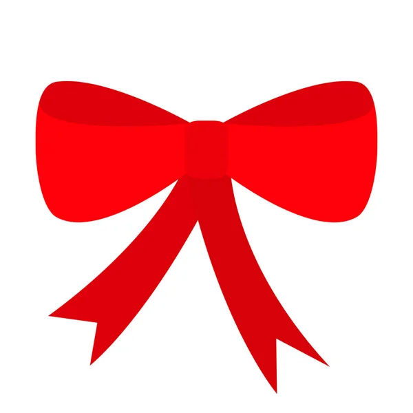 Icono de lazo cinta roja — Vector de stock