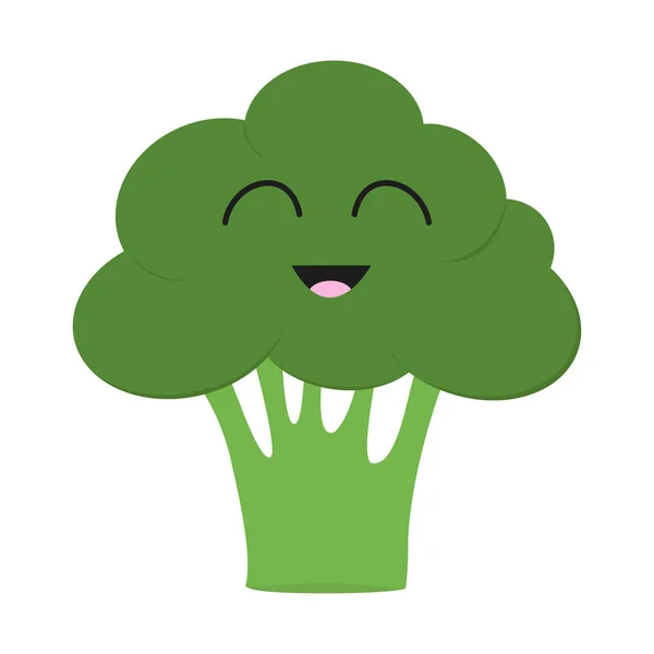 Groene Broccoli pictogram — Stockvector
