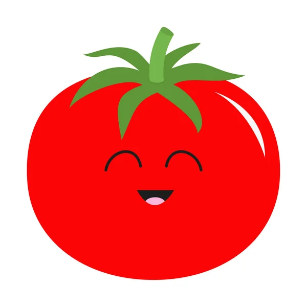 Tomat med blad-ikonen — Stock vektor