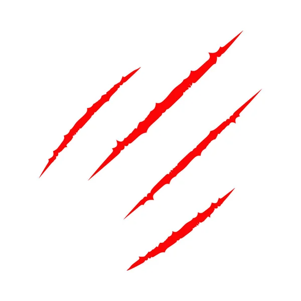 Röda blodiga claws — Stock vektor