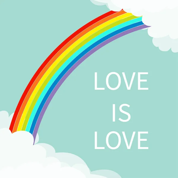 Love is love concept — Stock Vector