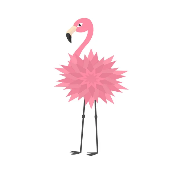 Розовый персонаж фламинго — стоковый вектор
